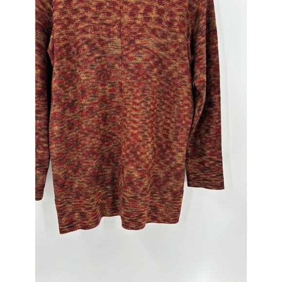 Alnoral Vintage Cardigan Sweater Womens Medium Brown Red Rust Wool Blend Knit - Picture 12 of 16